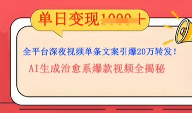 全平台深夜文案新风口:DeepSeek生成百万播放量金句,治愈系内容涨粉速度快4倍-易购买商城