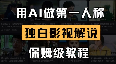 用AI做第一人称独白影视解说,手把手教学,保姆级教程-易购买商城
