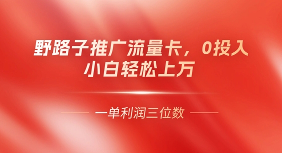 0门槛推广流量卡,一单收益上百,0投入,小白月入过W-易购买商城